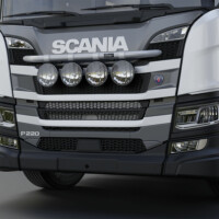 H24-4,X-Bar,ljusbåge,lightbar,Nextgen Scania P Low,New Scania P Low,Day cab,vit,white,3D