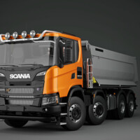 Trux Top-Bar,G24-8,Scania,Scania XT,low,orange,