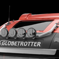 G16-4,Trux Top-Bar,Volvo FH 2020,Glob,red,röd,3D