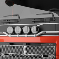H16-6,Trux Light-Bar,Volvo FH 2020,Glob,red,röd,3D